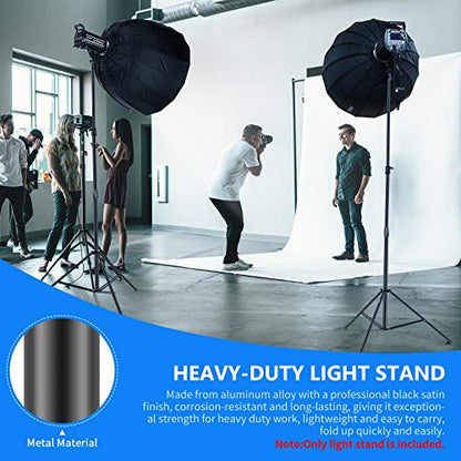 Neewer Heavy Duty Light Stand 10 Feet/3 Meters Adjustable Spring Cushioned Metal Photography Tripod Stand for Photo Studio Softbox, Flash Monolight, Ring Light and Other Photographic Equipment(Black) - size: 300cm