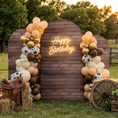 Arch Backdrop Cover 7.2 6.6 6 ft Wood Arch Backdrop,Rustic Vintage Arch Covers Set of 3, Stretchy Spandex Fitted Wrinkle Free for Wedding Photography Birthday Party - size: 6 FT/6.6 FT/7.2 FT