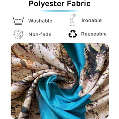 Blue Camouflage Backdrop Fabric 12x8ft Army Camo Military Texture Photography Background for Welcome Back Soldier Party Decorations Military Men Portrait Farewell Photoshoot Props - size: 12x8FT