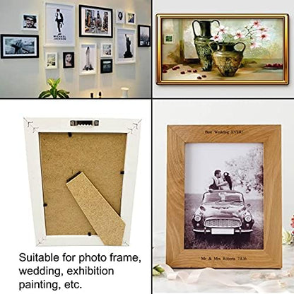 100 Pack Small Sawtooth Picture Hangers Steel Picture Hangers Picture Frames Hangers with Screws Picture Hang Solutions, for Hanging Clock Paintings Artwork Picture Frame Hook Photos (Silver) - color: Small Silver - 100 Pack