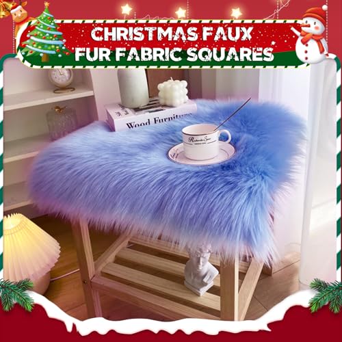 Long Pile Faux Fur Faux Plush Muffler Scarf Dolls Jewelleries Displaying Backdrop Product Photo Backdrop, Great for Nail Art, Fluffy Cushion 20x65 in (Light Blue 0.5M) - color: Light Blue, size: 20''x65''