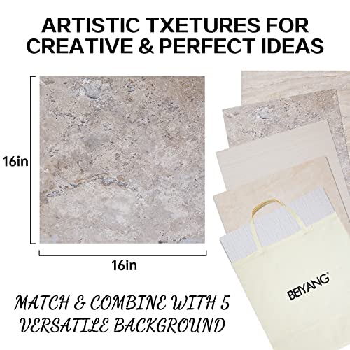 5PCS Double Sided Flat Lay Photo Studio Backdrop Boards, 16x16 Inch Waterproof Tabletop Background Board, Reusable Backdrop Props for Food Makeup Jewelry Product Shooting - color: 10 patterns