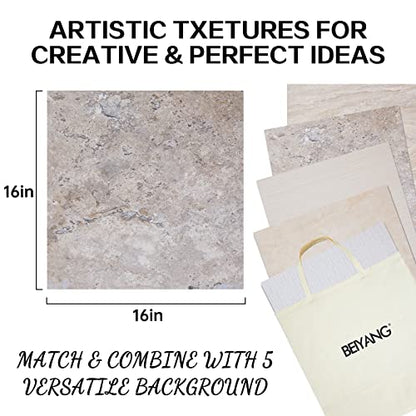 5PCS Double Sided Flat Lay Photo Studio Backdrop Boards, 16x16 Inch Waterproof Tabletop Background Board, Reusable Backdrop Props for Food Makeup Jewelry Product Shooting - color: 10 patterns