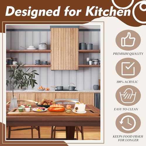 Baderke Large Charcuterie Board with Handles 48 x 12 Inch Rectangular Wood Serving Board Acacia Serving Tray Long Cheese Platter for Meat Food Party Appetizers Fruits Display Kitchen Outdoor Use