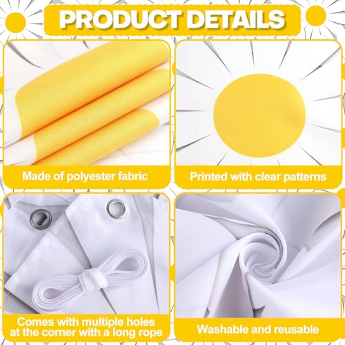 Wiooffen Daisy Party Backdrop Spring Groovy Boho Birthday Decorations Daisy Flower Backdrop Photography Background Spring Floral Banner for Women Girls Birthday Party Wedding Baby Shower Photo Props