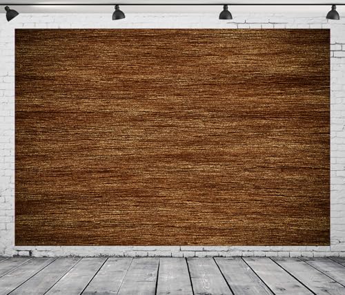 7x5FT Wood Backdrop Brown Country Retro Rustic Wooden Wall Background for Western Party Baby Shower Birthday Decorations Vinyl
