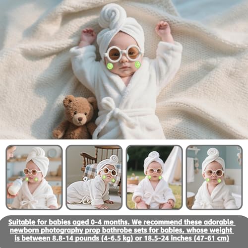 6 Pieces Newborn Photography Props 0-4 Months Photo Props - color: White
