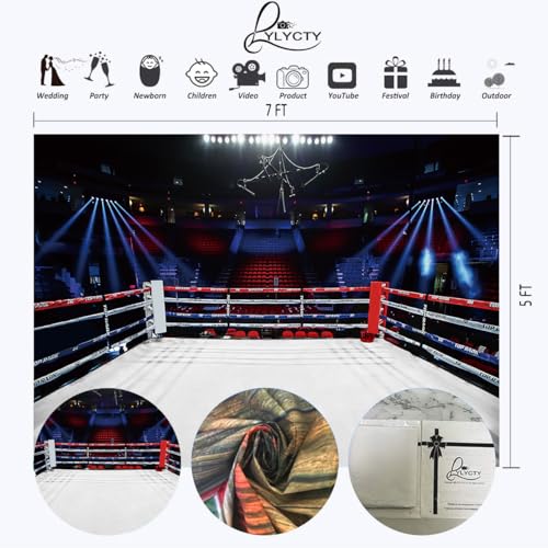 7x5ft Photography Backdrops for Boys Birthday Party Boxing Ring Backgrounds Dorm Decorations Backdrop for Men Portrait Backdrops Photo Booth Props Grey - color: Grey, size: 7x5ft