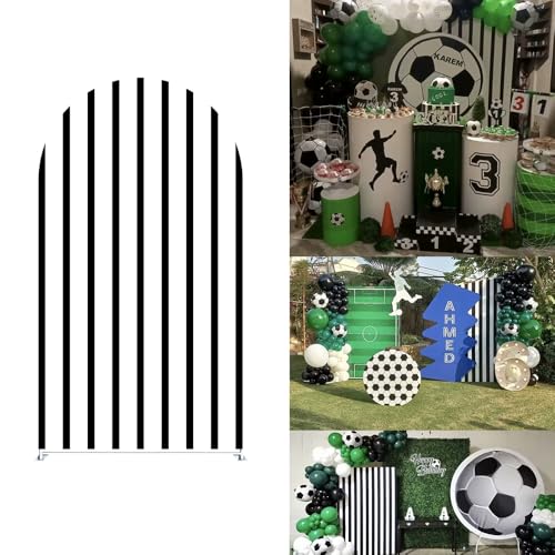 Sports Football Field Birthday Party Arch Backdrop Cover Decors Arch Stand Covers for Boys American Football Lace Baby Shower Balloons Parties (3.3X6.5ft,GX2826) - color: GX2826, size: 3.3X6.5ft