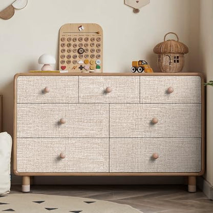 Khaki Grasscloth Peel and Stick Wallpaper 17.3"x120" Faux Linen Textured Contact Paper Removable Self Adhesive Vinyl Wallpaper for Bedroom Bathroom Kitchen Cabinets - color: Khaki, size: 17.3" x 120"