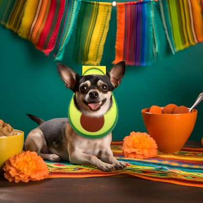 Huhumy 5 Pcs Felt Pet Costume Headband Adjustable Pet Fruit Shaped Hat Headgear Costume Decoration Headgear Dog Photo Booth Props with Elastic Cord for Dog Cat Puppy Theme Party Holiday Decor(Small)