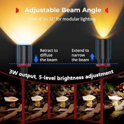 SmallRig RM 03 Macro Photography LED Light, Adjustable Beam Angle, 5 Colors CRI95 TLCI92, Bendy Light for Camera with Cold Shoe Adapter, Clamp, Diffuser, Spotlight, Barndoor, Gobos, IP54 Rating - 5480 - color: RGB