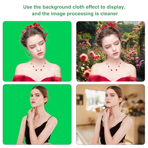 PULUZ Green Screen Backdrop with 4 Fixing Clip, 9.9 x 6.6 Ft Photography Chroma Key Greenscreen Background for Streaming Zoom, Live Streaming, Photo Video Studio - size: 9.9 x 6.6 Ft