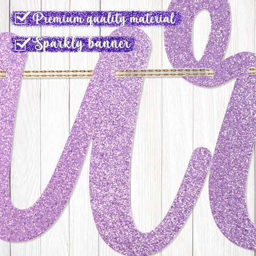 Go Shawty It's Your Birthday Banner, Hip Hop Birthday Party Decorations Supplies, Rap Theme Bday Bunting Sign, Pre-strung, Photo Props (Purple) - color: Purple