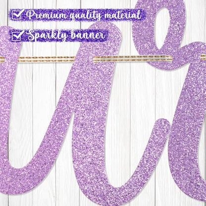 Go Shawty It's Your Birthday Banner, Hip Hop Birthday Party Decorations Supplies, Rap Theme Bday Bunting Sign, Pre-strung, Photo Props (Purple) - color: Purple