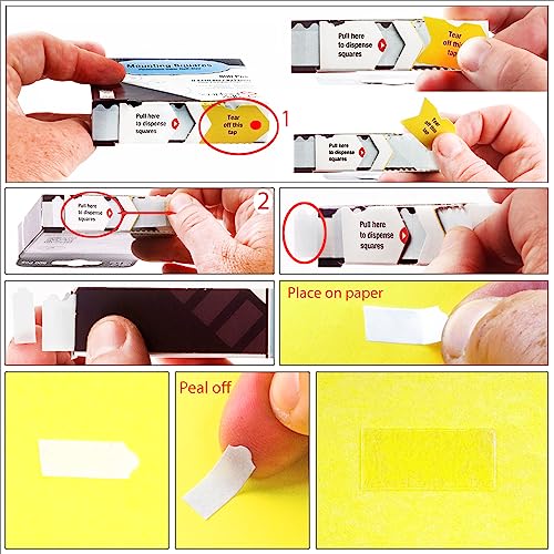 Scrapbook Adhesives by 3L Scrapbook Adhesives Mounting Squares, 500 pcs (0.24X 0.5 inch) Clear - color: Clear, size: 1 Count (Pack of 500)