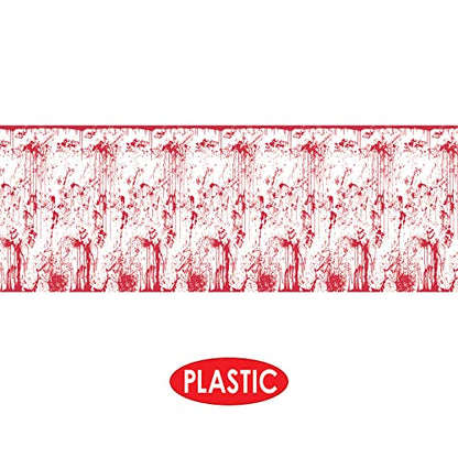 Beistle Bloody Wall Backdrop - style: Bloody Wall