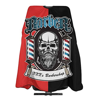 Custom Waterproof Barber Cape Personalized Text Barber Shop Salon Cape for Men Customized Hair Cutting Cape - color: Barber Style-1
