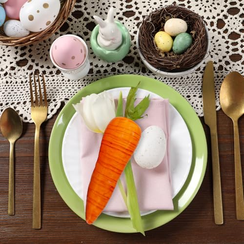 Winlyn 12 Pcs Artificial Carrots Easter Decorative Orange Foam Carrots Lifelike Simulation Artificial Vegetables 7.9" for Home Kitchen Decor Spring Easter Basket Bunny Wreath Photo Props DIY Crafts - size: Large