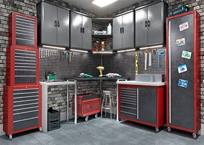 BELECO 12x10ft Fabric Modern Garage Backdrops for Photography Interior Repair Tools Cabinet Toolbox Tools Shelf Background for Mechanic Theme Party Decorations Birthday Photoshoot Photo Booth Props - size: 12x10FT