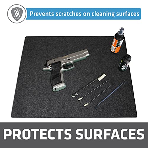 Drymate Gun Cleaning Pad, Premium Gun Cleaning Mat, Absorbent, Waterproof, Durable, Protects Surfaces, Contains Liquids (Made in the USA) - style: Charcoal - (16" x 20")