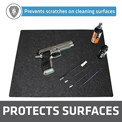 Drymate Gun Cleaning Pad, Premium Gun Cleaning Mat, Absorbent, Waterproof, Durable, Protects Surfaces, Contains Liquids (Made in the USA) - style: Charcoal - (16" x 20")