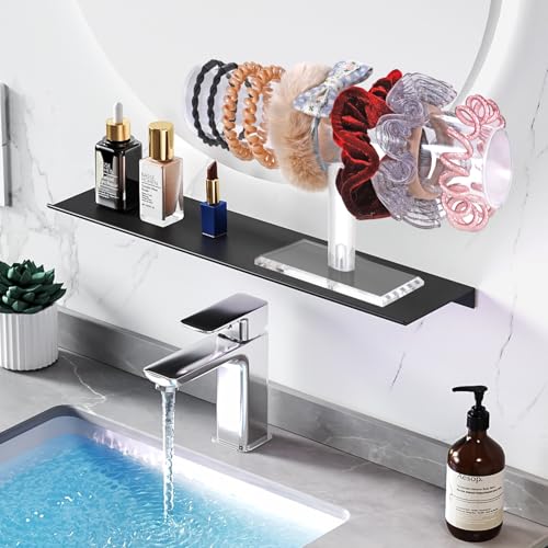TENINYU Hovering T-Bar Bracelet Necklace Earring Bangle Pendants Anklet Tower Watch Key Jewelry Display Stand for Home Organization (Clear) - color: Clear