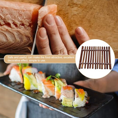 KESYOO Japanese Sushi Plate Decor 13X13Cm Sashimi Serving Tray Food Photography Backdrop Seafood Presentation Ornament for Restaurant