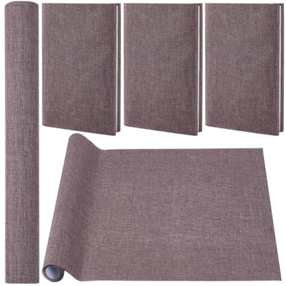 CRASPIRE 51 x 11.8 Book Cloth Books Binding Coffee Color Linen Fabric Surface Paper Backed Bookcover Densely Woven Cloth Books Album Scrapbooking Archival Covering Protector Bookbinding Supplies - color: Coffee