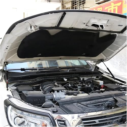 Compatible With Nissan Navara 2014-2022 Car Front Hood Support Spring Strut Bars Hydraulic Rod Refit Styling(Carbon green) - color: Carbon green