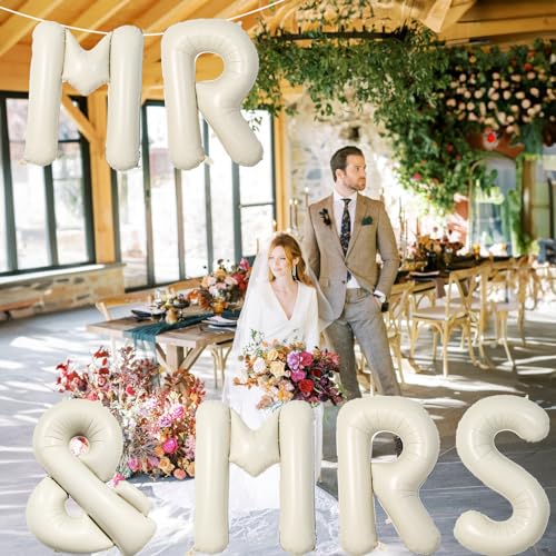 40 Inch Cream Giant Custom Alphabet & Foil Name Balloons - Ivory White, Mylar Self Inflating Beige Letters & Helium Letter Balloons for Women Girls Birthday Party Decorations - color: Cream, size: Letter &
