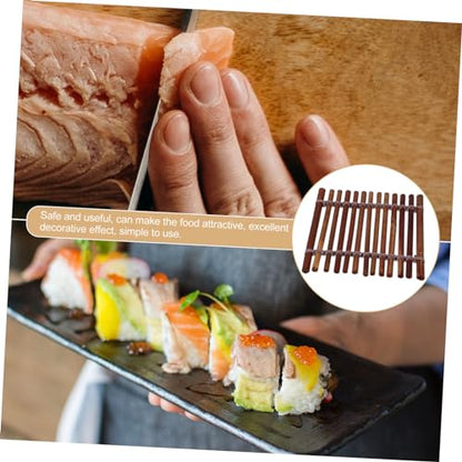Healifty Japanese Sashimi Plate Decoration Bamboo Sushi Serving Tray Elegant Design for Food Photography and Appetizer Presentation