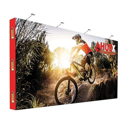 Custom Fabric Pop Up Straight Display, Trade Show Display Backdrop Booth, Hook and Loop Step and Repeat Backdrop for Trade Show Backdrops (Graphic Only, 20ftx10ft) - size: 20ftx10ft