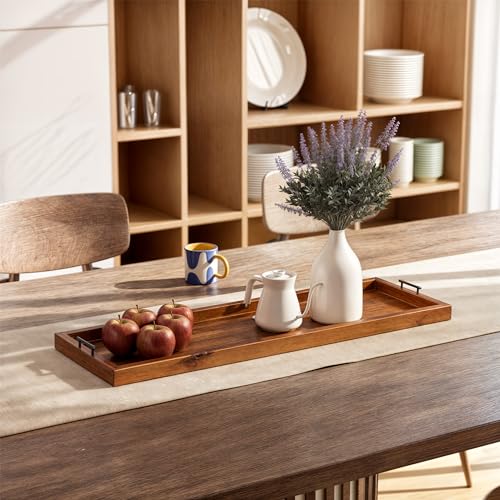 TIDITA Acacia 36 Inch Large Charcuterie Boards for Party with Cheese Knife Set of 4 – Acacia Wood Serving Tray with Handles, Long Charcuterie Board, Wooden Cheese Board - color: Acacia, size: 36" x 12" x 1.5"