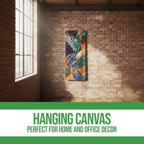 Custom Hanging Canvas Wall Art by BCB Print - Personalized Ready to Hang Picture Banner | with Your Photo | HD Print Bedroom & Living Room Wall Art | Fast Delivery | Made in USA | 16x35 inch - color: Hanging Canvas Set of 1