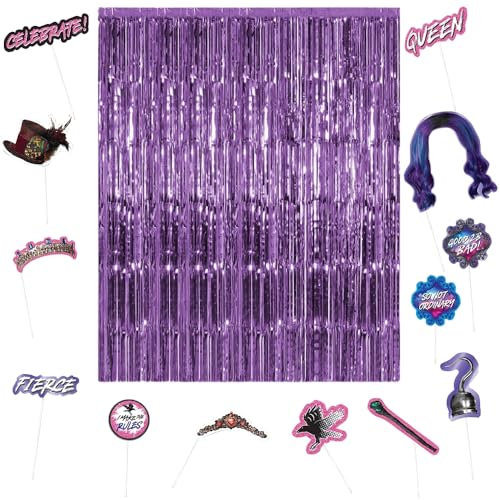 Stunning Rose Gold Fringe Foil Door Curtain - 3x8', 1 Count | Dazzling & Eye-catching Design - Perfect for Party Décor, Festive Occasions & Elegant Photoshoots