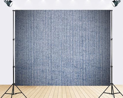 Trykid 8x6ft Light Blue Denim Backdrop Casual Textured Fabric Surface Photography Background Fashion Casual Event Tapestry Party Decoration Photo Studio Prop Fabric - size: 8x6ft