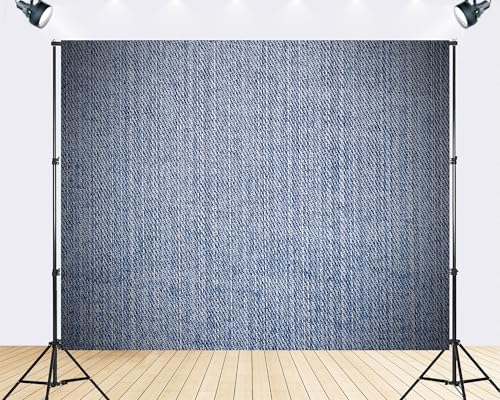Trykid 20x10ft Light Blue Denim Backdrop Casual Textured Fabric Surface Photography Background Fashion Casual Event Tapestry Party Decoration Photo Studio Prop Fabric - size: 20x10ft