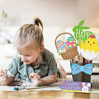 25 PCS Easter Photo Booth Props,25 Pcs Happy Easter Photo Props for Photoshoot, Egg Bunny Selfie Photobooth Props, Spring Photography for Easter Party Decorations, Little DIY