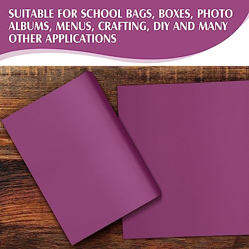 PerKoop Book Cloth for Book Binding 40 x 16 Inch Fabric Surface Paper Backed Bookcover Archival European Durable Strong Bookbinding Supplies Cover Books Album Scrapbooking (Purple) - color: Purple