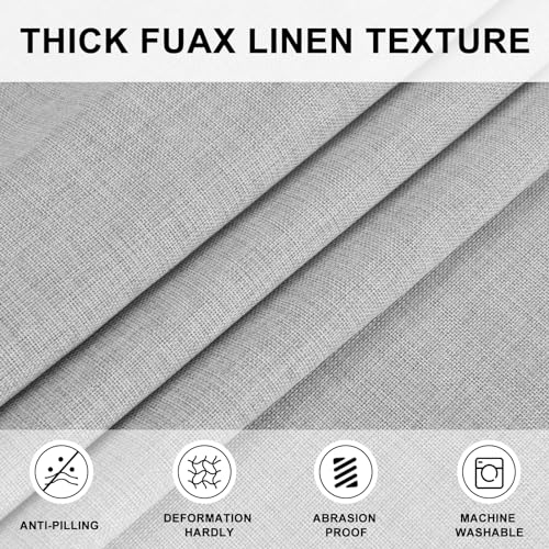 Hiasan Round Table Cloth 30 Inch Linen - Wrinkle and Stain Resistant Washable Polyester Fabric Table Cloth for Dining Room Kitchen Party, Light Grey - color: Light Grey, size: 30" (Round)