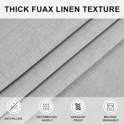 Hiasan Round Table Cloth 30 Inch Linen - Wrinkle and Stain Resistant Washable Polyester Fabric Table Cloth for Dining Room Kitchen Party, Light Grey - color: Light Grey, size: 30" (Round)
