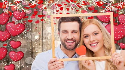 YYNXSY Vintage Rustic Wood Photography Backdrops Red Love Heart Valentine's Day Photo Background Mother's Day Wedding Bridal Shower Wedding Anniversary Party 8X6FT YY-5012 - size: 8X6FT