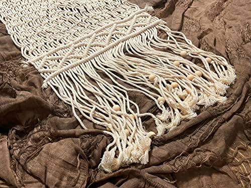 Newborn Photography Props Baby Photoshoots Photo Posing Macrame Rug Backdrop (Beige) - color: Beige