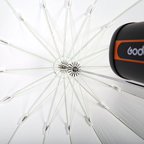 Godox 70 inch 180cm Black White Reflective Umbrella Studio Photography Umbrella, White Inner with Large Diffuser Cover, Bag - color: Black White