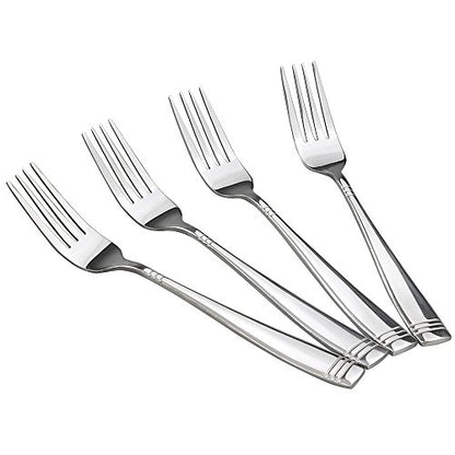 Obstnny Stainless Steel Dinner Fork, 8-Inch, Set of 12 - size: 12-piece dinner forks