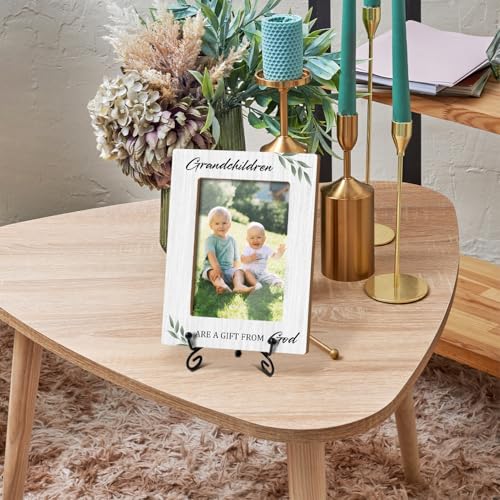 Grandchild Picture Frame - A Gift From God, Grandparent Gifts, Frame Gifts for Christmas Birthday, Grandparent 4 x 6 Picture Frame with Stand for Tabletop Display (Vertical Portrait) - color: Frame15