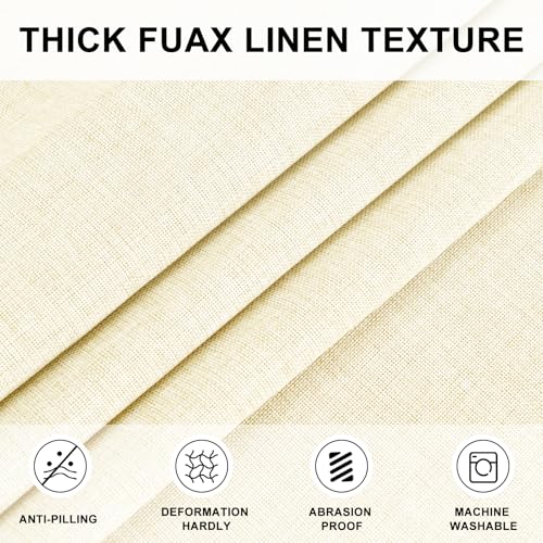 Hiasan Round Tablecloth 30 Inch Linen - Wrinkle and Stain Resistant Washable Polyester Fabric Table Cloth for Dining Room Kitchen Party, Champagne - color: Champagne, size: 30" (Round)
