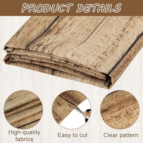 Classroom Fabric Bulletin Board 47x141inch Brown Wood Texture Back to School Classroom Backdrop Decorations for Wall Door Background, DIY Craft, Bulletin Boards, Pillow, Curtain, Reusable, Easy to Cut - style: Brown Wood Grain