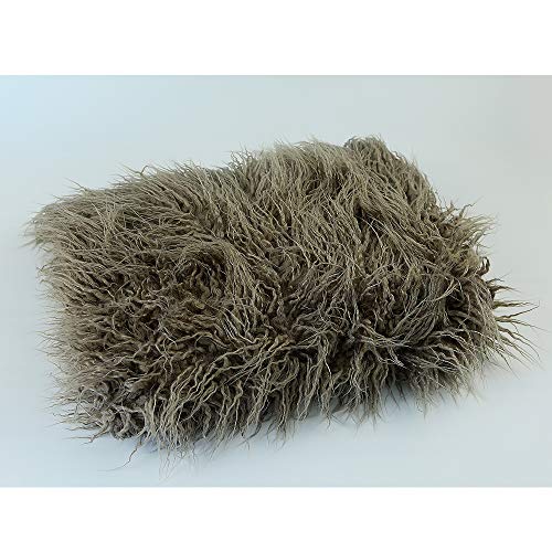 D&J DON&JUDY Newborn Photo Props Faux Fur 29.5x19.7inch Basket Filler Stuffer Backdrop Boy Girlcammel - color: 29.5x19.7 Inch Brown